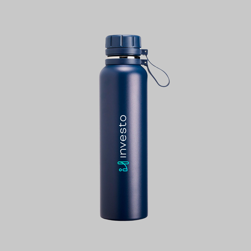 Garrafa Térmica 1L Azul Marinho